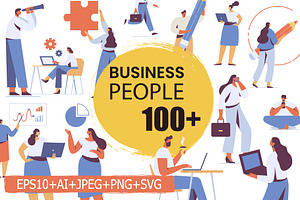 Business people vector bundle