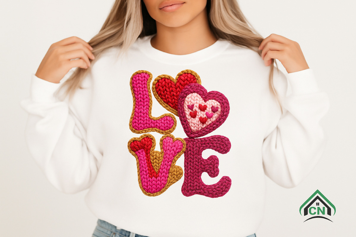 Yarn Crochet Valentine Png Pink Love, an Illustration by Craft Nest (Photo 3 of 6)