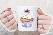 Christmas Glitter Cupcake Clipart, an Illustration by Sublimation Artist (Thumbnail 5 of 6)