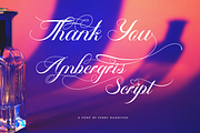 Ambergris Script, a Script Font by FHFont (Thumbnail 10 of 10)