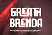 Ghrathe Ligature Sans Serif Font, a Sans Serif Font by Graphicxell (Thumbnail 6 of 11)