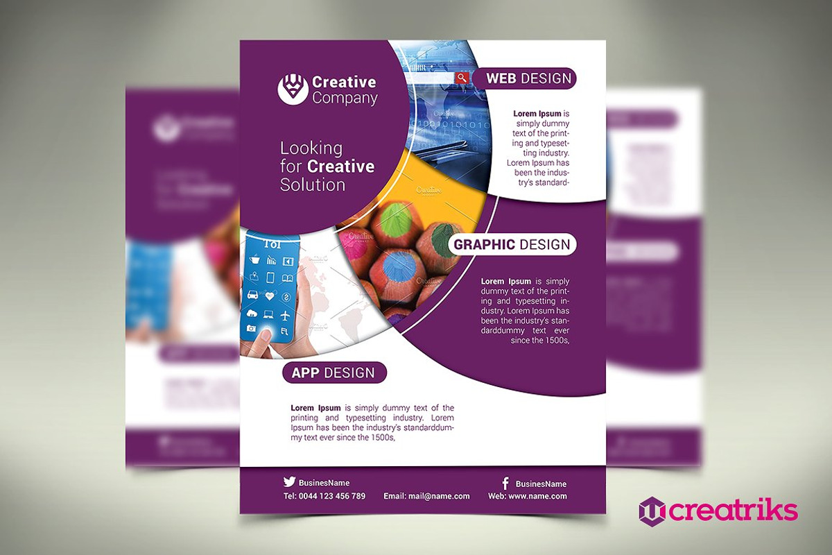 6 MultiPurpose Flyers, a Flyer Template by Creatricks