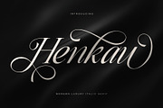 Henkau - Modern Luxury Italic Serif, a Serif Font by Sealoung (Thumbnail 1 of 9)
