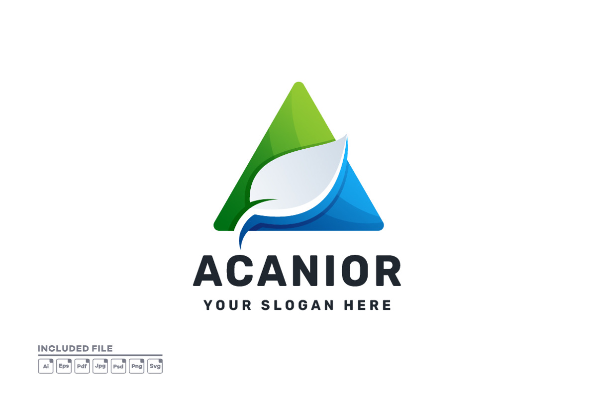 Letter A with Leaf Logo Vector, a Branding & Logo Template by yuanesei