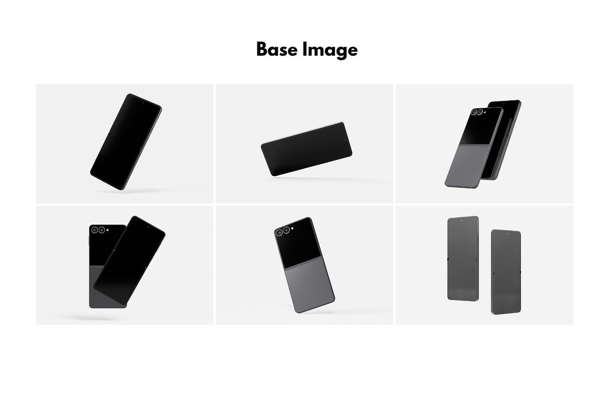 Smartphone Galaxy Z Flip 7 Mockup, an Android Mockup by DSNA Mockup