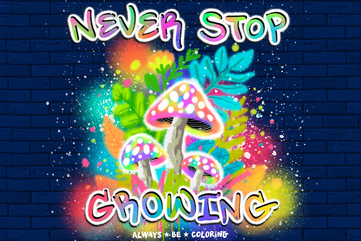 Procreate Graffiti Spray Paint Set, a Brush Add-On by AlwaysBeColoring (Photo 2 of 13)