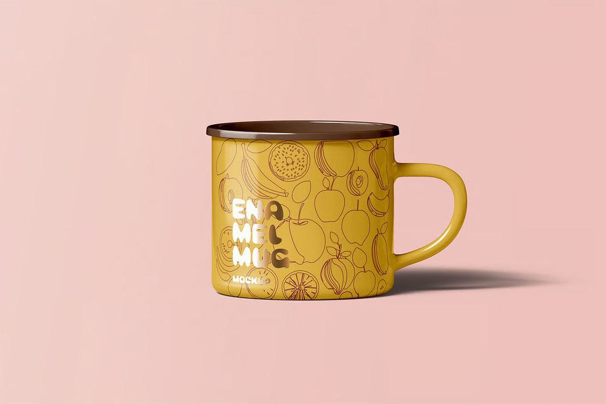 Enamel Mug Mock-up, a Cups & Container Mockup by zippypixelstudio (Photo 9 of 13)