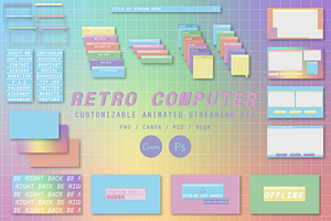 Streaming: Retro Computer Aesthetic