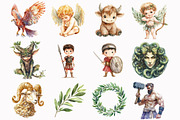 Greek Mythology Clipart, an Illustration by Design Market (Thumbnail 2 of 5)
