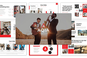 Aqia Keynote Template, a Templates & Theme by lectrathink