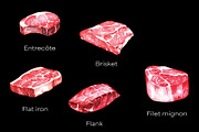 Raw Meat 12 Steak Cuts – Watercolor, an Illustration by Northink (Thumbnail 3 of 4)
