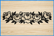 Floral Border Silhouette Bundle, an Object Illustration by Designer_Momina (Thumbnail 2 of 4)