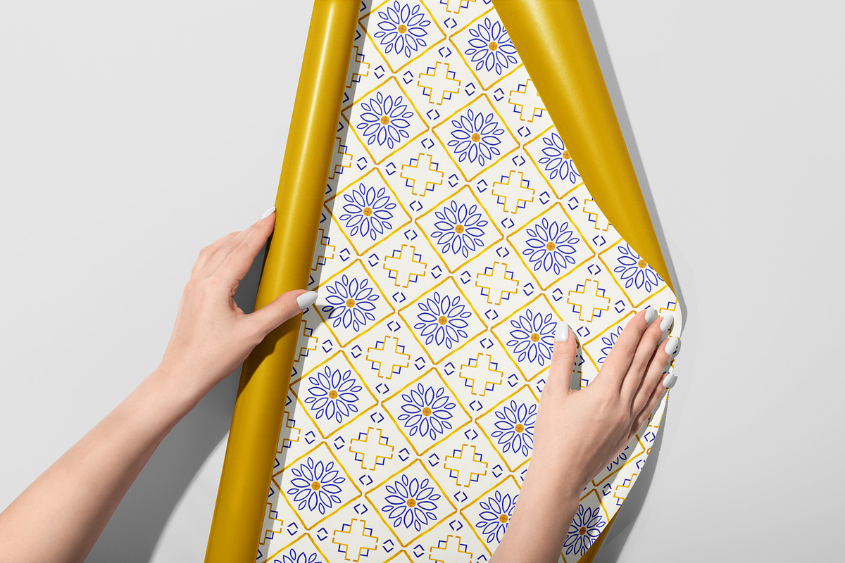 Portuguese Tiles Patterns, a Pattern Graphic by TanyaMakesART (Photo 5 of 7)