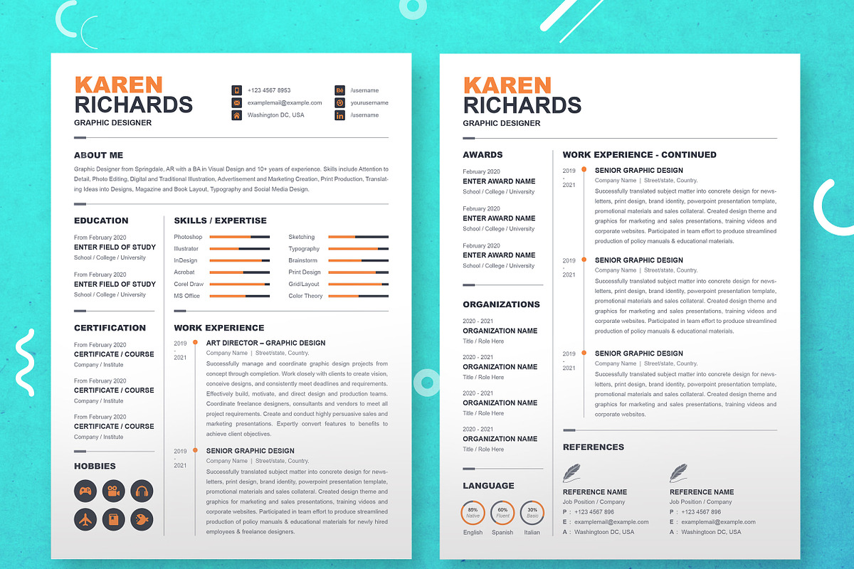 Simple Minimalist CV Curriculum Vita