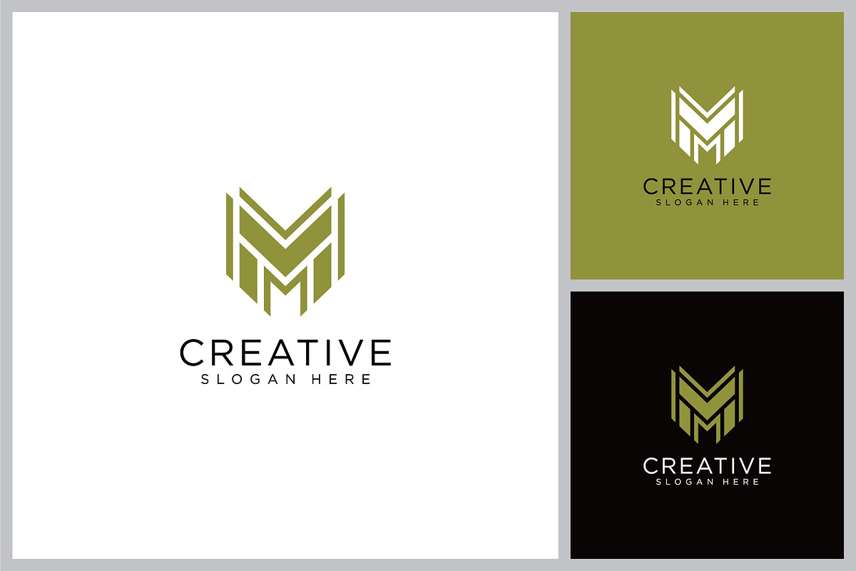 M Letter Logo concept, a Branding & Logo Template by quadrazo