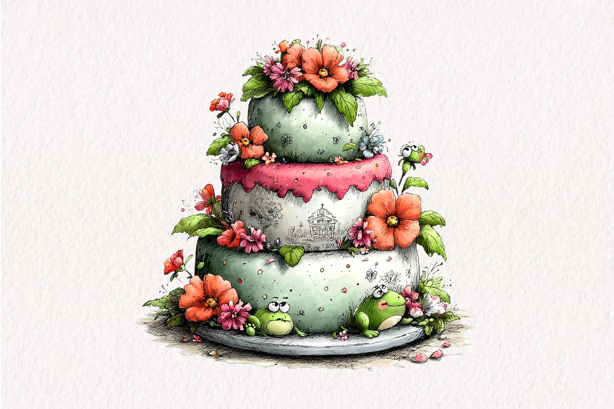 Tropical Lush Green Birthday Clipart, an Illustration by CreationArt (Photo 9 of 10)
