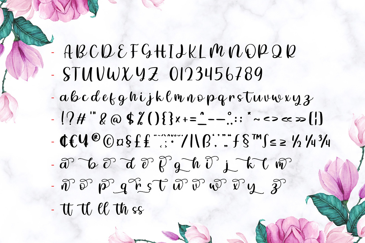 Thaytea - Handwritten Script Font, a Script Font by Fokira (Photo 2 of 8)