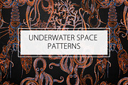UNDERWATER / SPACE PATTERNS, a Pattern Graphic by ANAKOTO (Thumbnail 12 of 17)
