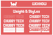Chubby Tech font, a Font by weknow (Thumbnail 8 of 8)