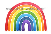 Watercolor rainbow clipart, an Object Graphic by Naty Art (Thumbnail 6 of 6)
