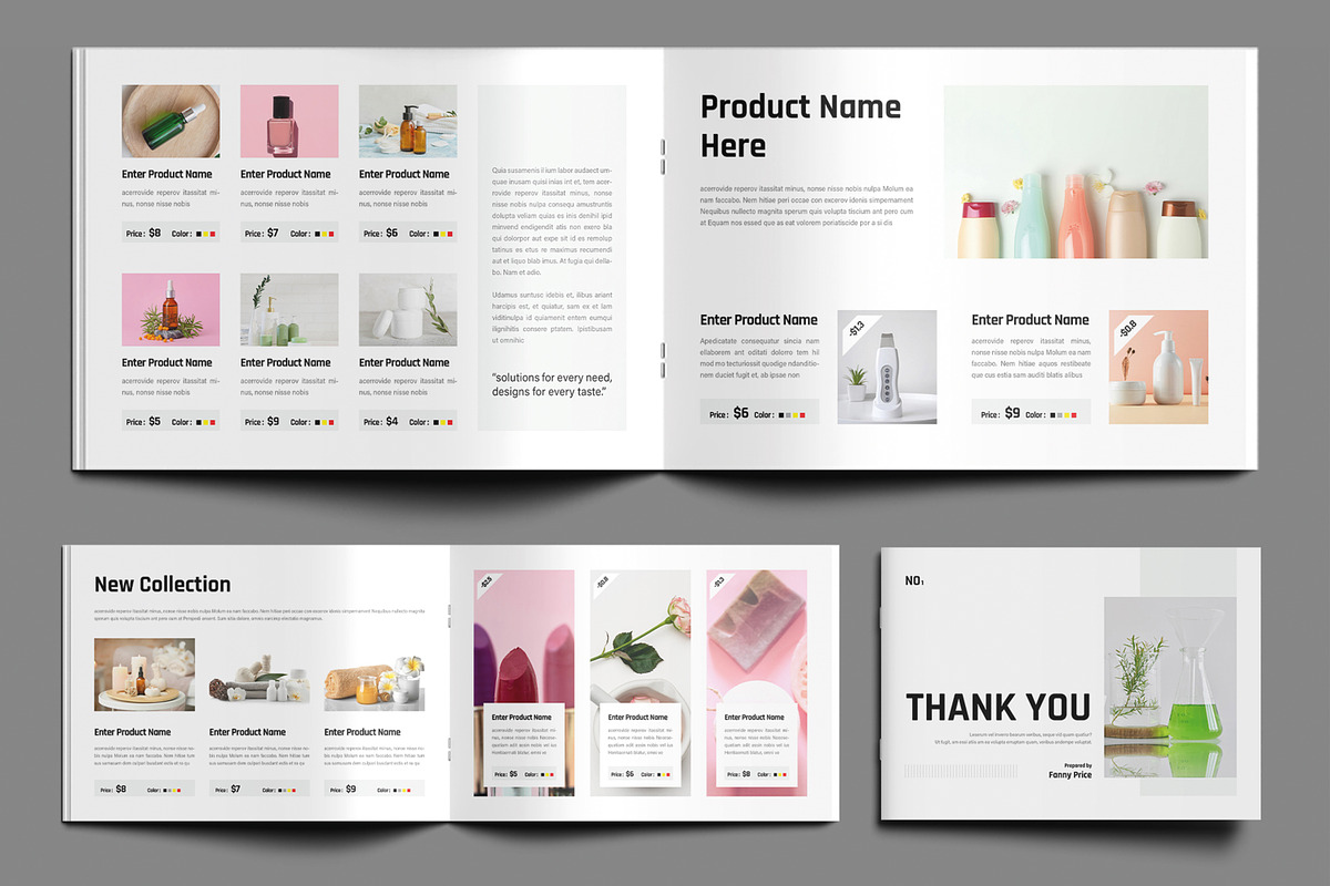 Minimalist Beauty Product Catalog, a Brochure Template by MightyDesign (Photo 6 of 9)