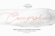 Greek  font Cyrillic Cacographie, a Script Font by Greek fonts by nantia.co (Thumbnail 1 of 19)