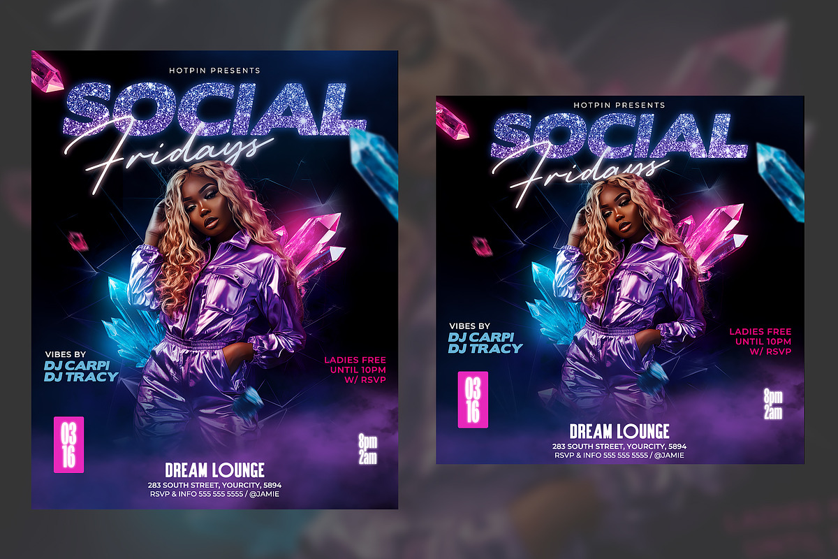 Night Club Party Flyer Template, a Flyer Template by Hotpin (Photo 2 of 2)