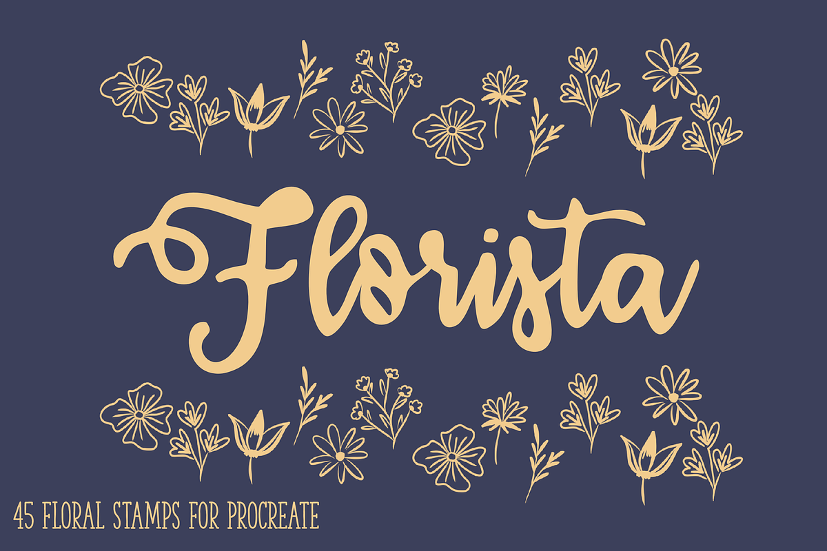 Procreate Flower Brushes, a Brush Add-On by AnniaArt (Photo 1 of 7)