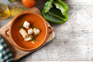 Traditional Spanish Gazpacho soup, a Food & Drink Photo by etorres69