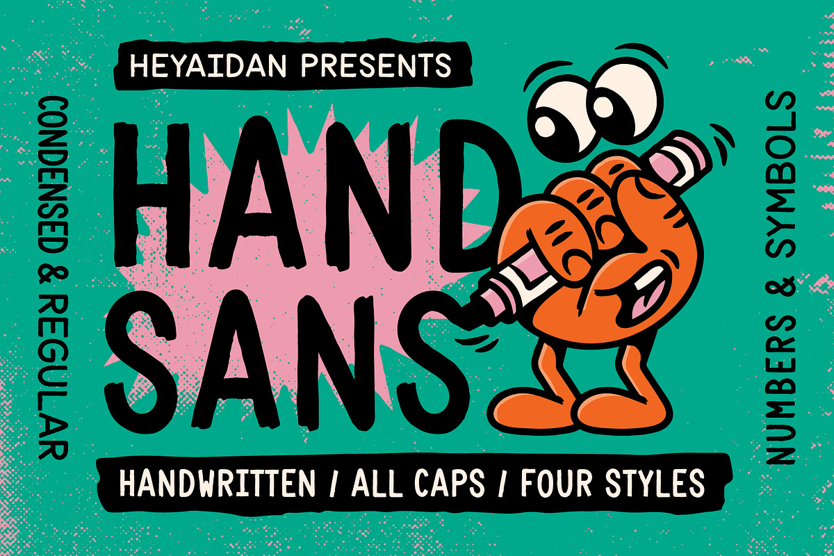 Hand Sans | Handwritten Marker Font, a Handwritten Font by Odd Copy (Photo 1 of 6)