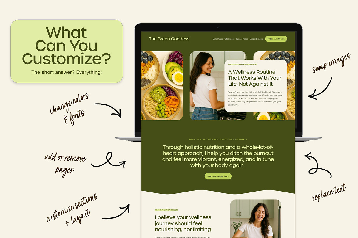 Health & Wellness Website Template, a Squarespace Template by Glo Design Studio (Photo 6 of 11)