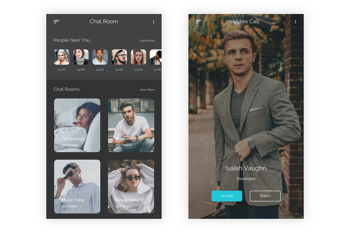 Social Media - Mobile App Figma, an UI Kit Template by themelove (Photo 2 of 10)