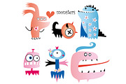 Funny colorful monsters, a Pattern Graphic by Tanor (Thumbnail 16 of 16)