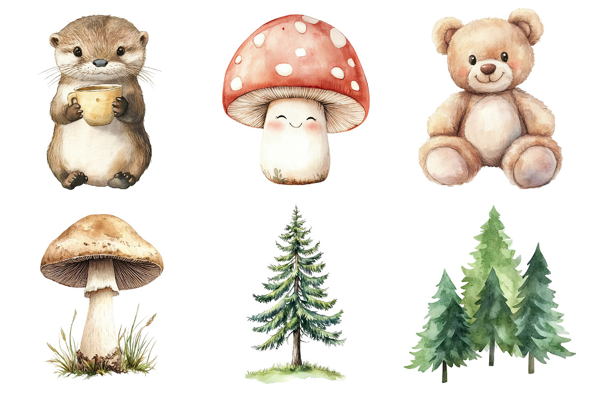 Sweet Boho Woodland Creatures Animal, an Illustration by CitraGraphics (Photo 4 of 5)