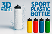 Sport Plastic Bottle 3D Model, an Object 3D Model by Casa Mandarina (Thumbnail 1 of 6)