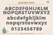 Leopard Font - A Playful Font, a Sans Serif Font by GlitzyGrapix (Thumbnail 3 of 8)