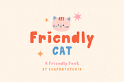 Friendly Cat | Handwritten Font, a Handwritten Font by EGAFontStudio (Thumbnail 1 of 8)