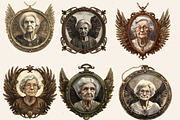 GRANDMA ANGELS AND FAIRIES CLIPART, a Person Illustration by Daring Digies (Thumbnail 4 of 8)