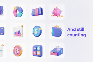 Financially - Financial 3D Icon Set