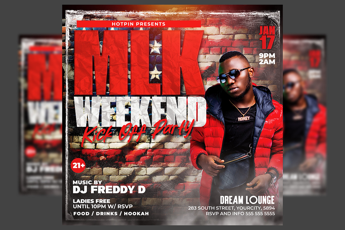 MLK Day Flyer Template, a Flyer Template by Hotpin