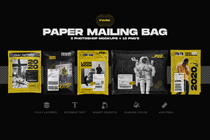 Paper Mailing Bag Mockups