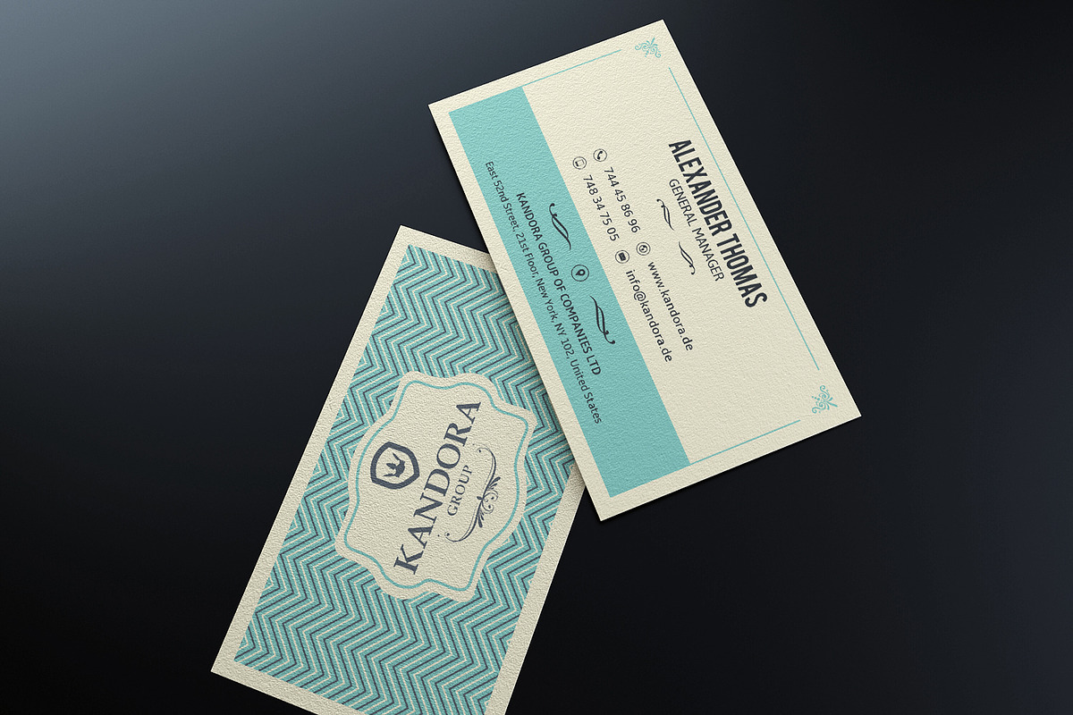 Retro Business Card, a Business Card Template by Marvel (Photo 2 of 6)