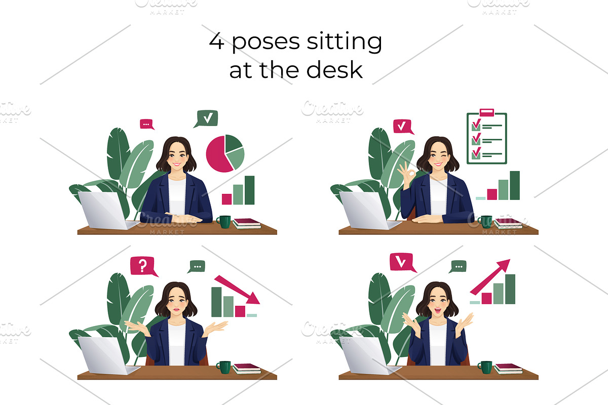 Young business woman kit, a Person Illustration by Volha Hlinskaya (Photo 3 of 6)