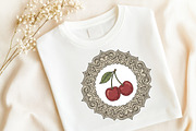 Vintage Cherry Label Printable, an Illustration by GatewayDesign (Thumbnail 5 of 6)