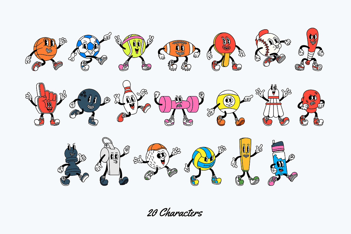 Cartoon Characters, The Bundle, an Illustration by The Isian (Photo 85 of 126)