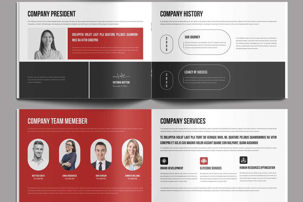 Company Profile Template, a Brochure Template by MightyDesign (Photo 4 of 9)