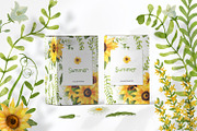 Sunflowers Watercolor Collection, an Illustration by Anna Druzhkova (Thumbnail 14 of 17)