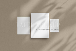 A4, A5, A6 Paper Mockup Set 02-01