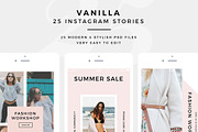 Vanilla - 25 PSD Instagram Stories, a Social Media Template by MinimalStudioCo (Thumbnail 1 of 5)