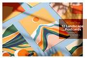 12 Landscape Postcards + more, a Decorative Illustration by Dedraw Studio (Thumbnail 1 of 10)